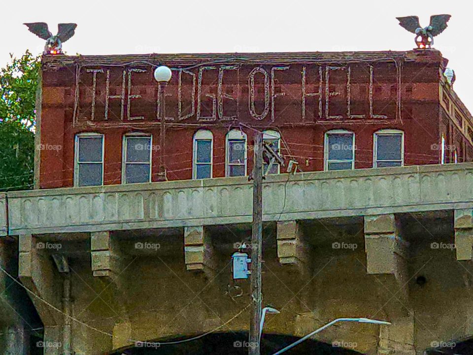 A old building is transformed into a Halloween spectacle known as The Edge of Hell