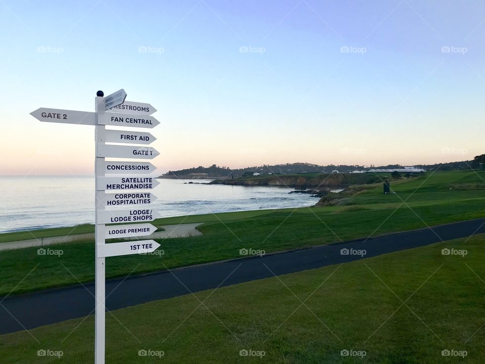 Opening day, US Open,  Pebble Beach