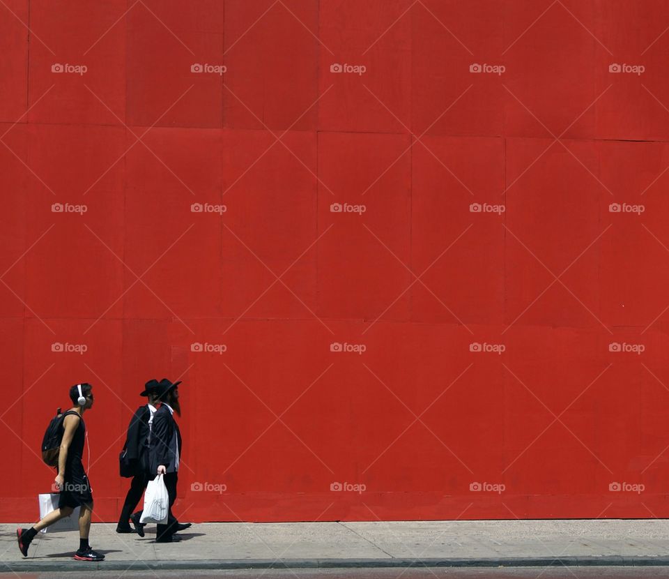 Big red wall