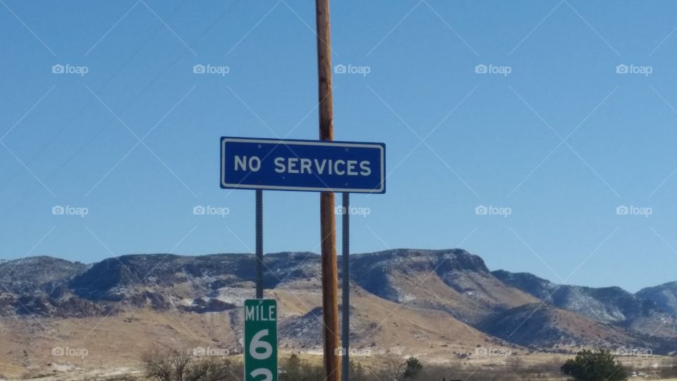 No Service Sign, Arizona