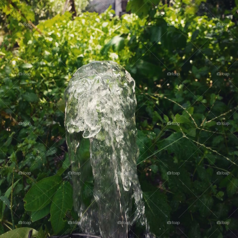 little water fountain. it looks like a freeze ice