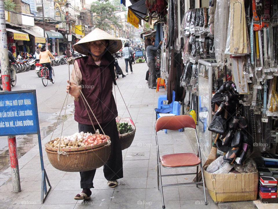 hanoi street seller hanoi vietnam by jpt4u