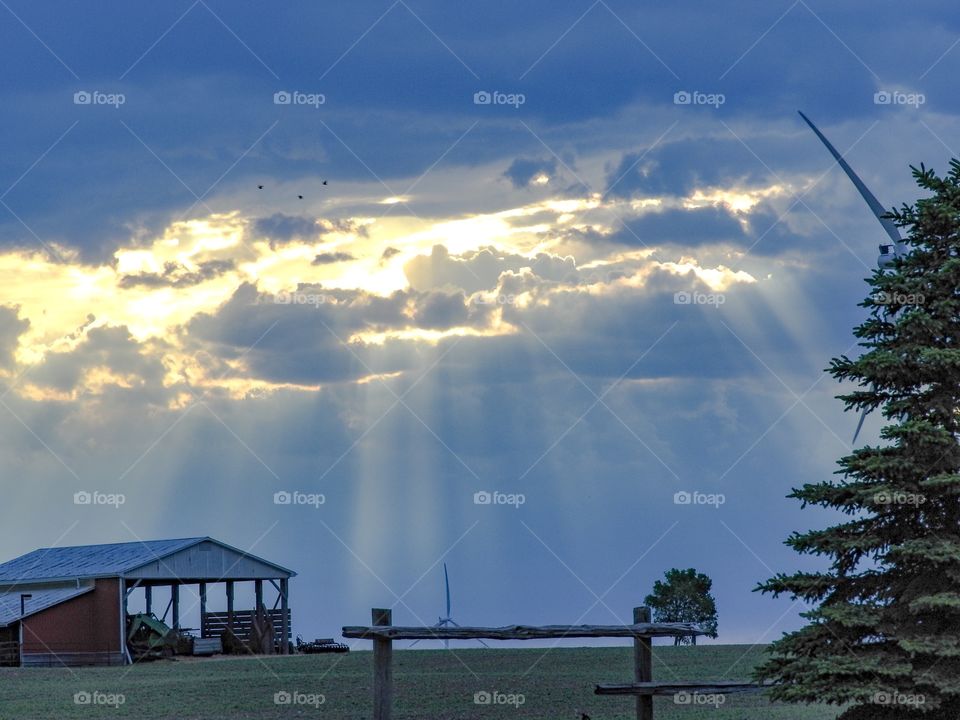 The sun breaks through after the rain in Selkirk