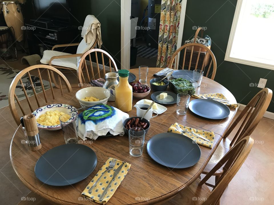 Breakfast spread