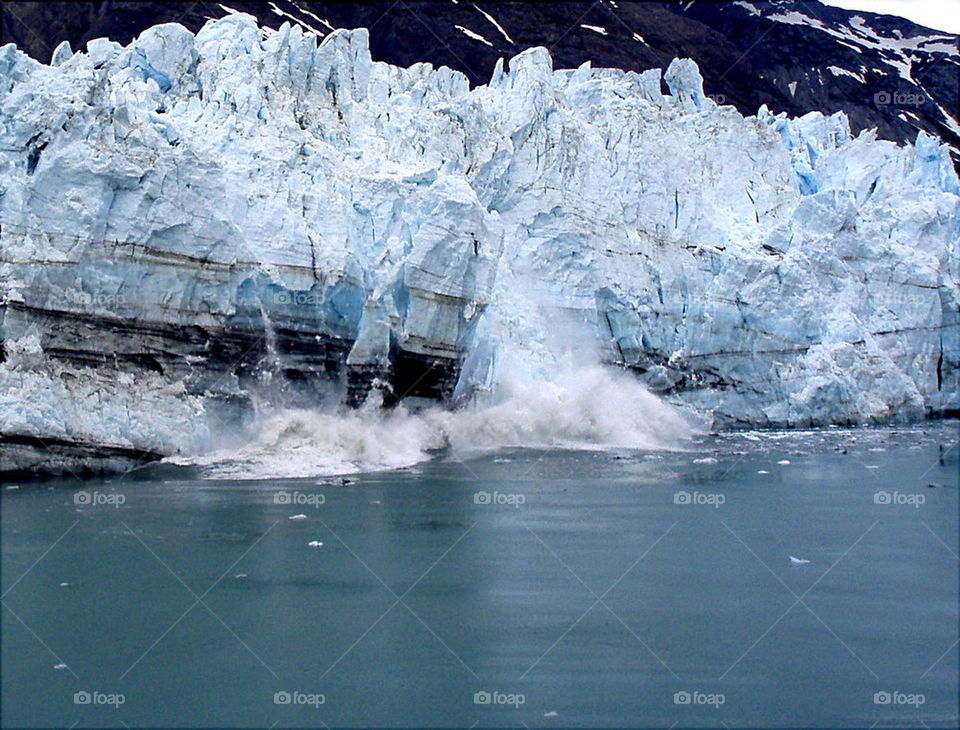 Alaska, calving, glacier, ecology, global warming, environment, ice, snow, cruise, National Park