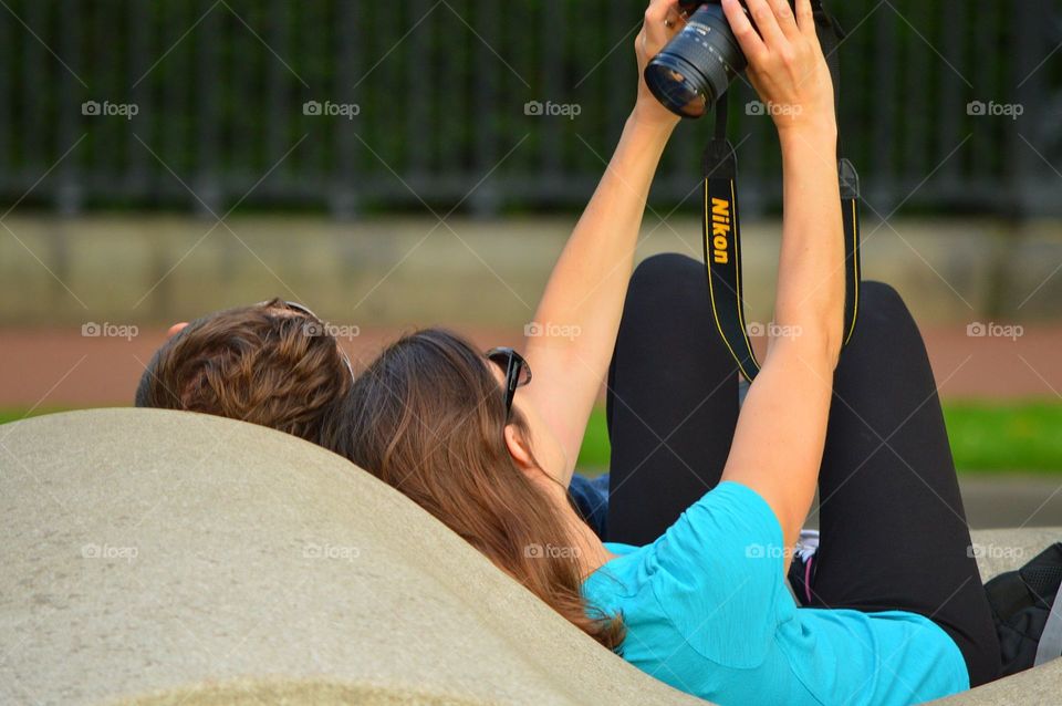 Couple. Couple taking selfie