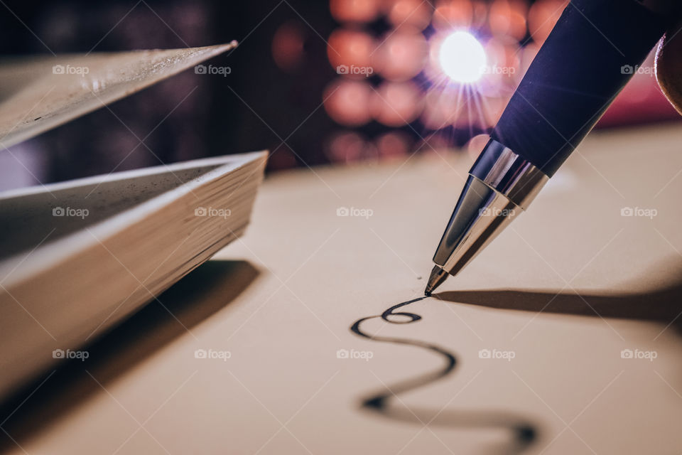 A pen that deliberately writes feelings on paper.