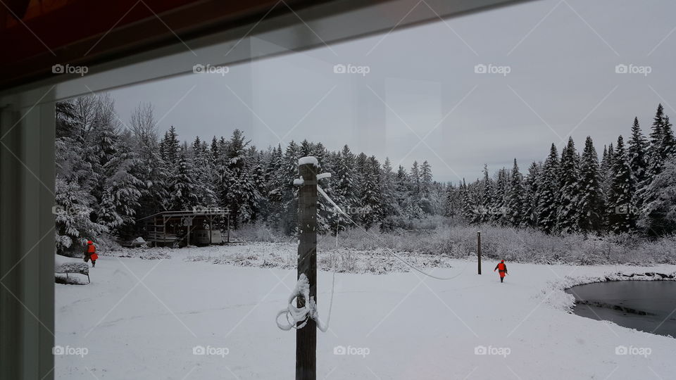 Off to go hunting / Snowy Day in Northern Maine - November 2015