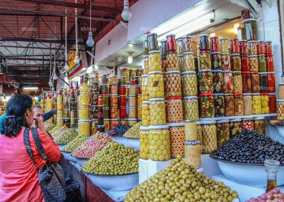 The market in Marrakech 