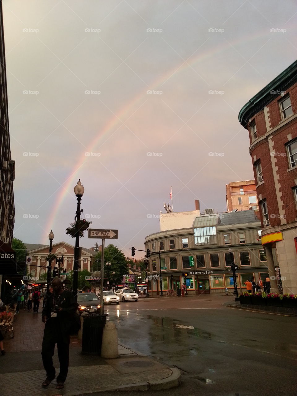 Rainbow in the city !