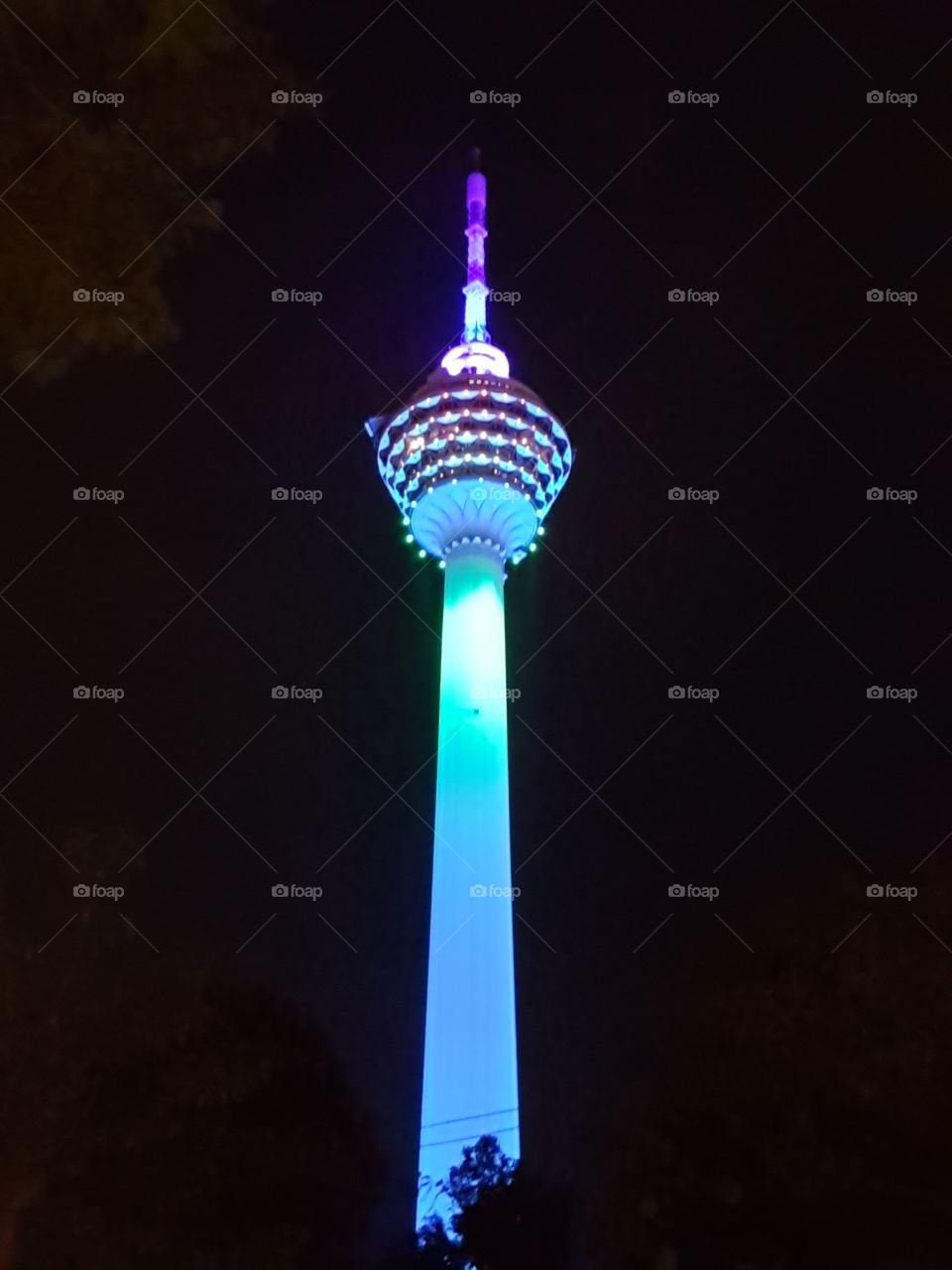 Menara Tower at night