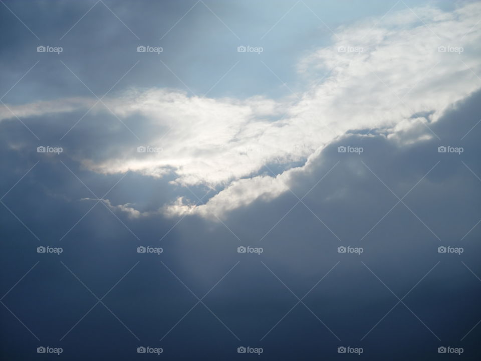 morning glory. This was a picture of the morning sun ☀ trying to break through the clouds ☁