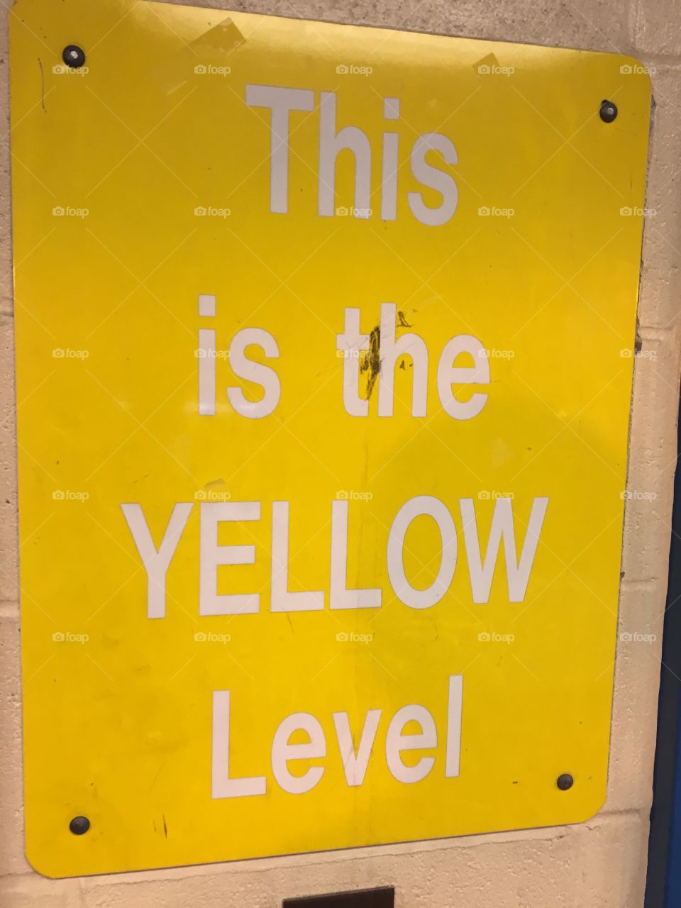 This is the yellow level sign
