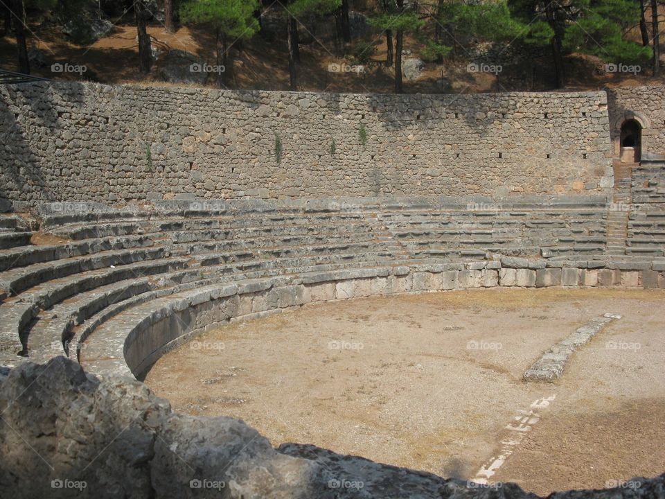 Stadium in Delphes in Greece