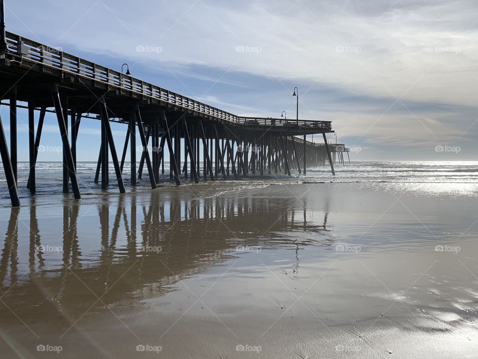 Reflection of a pier