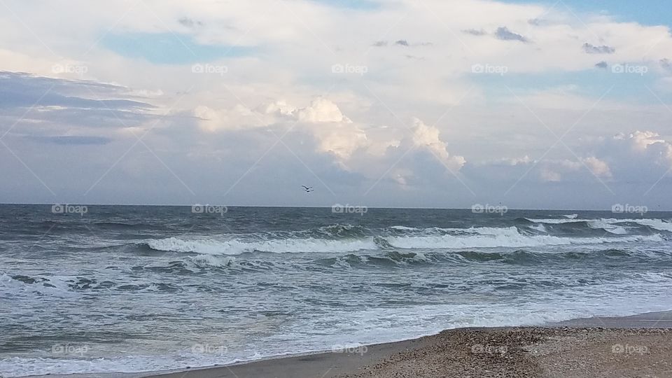 clouds over Assateague