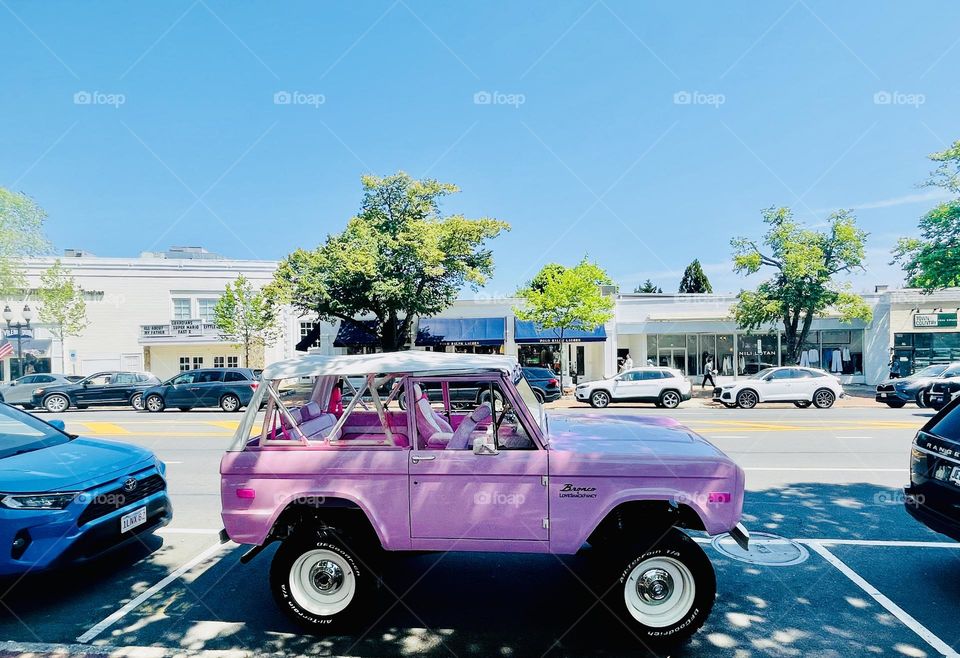 Power wheels Barbie style, a sporty convertible to cruise around town. 