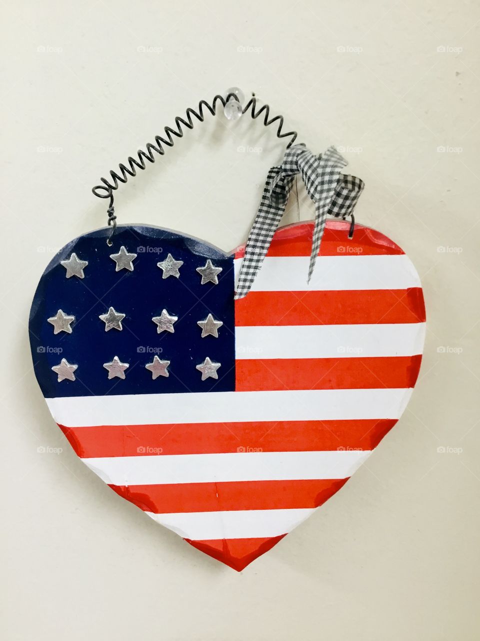 Heart shaped American flag - American Flag by Foap Missions - United States of America Flag Colors - White signifies purity and innocence, Red, valor and bravery, and Blue (the broad band above the stripes) signifies vigilance, perseverance & justice