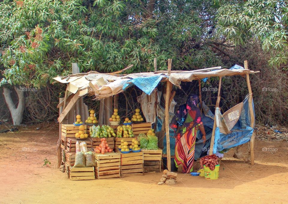 Road side shop in Senegal