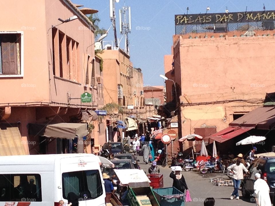 Street scene, Medina of Marrakech
