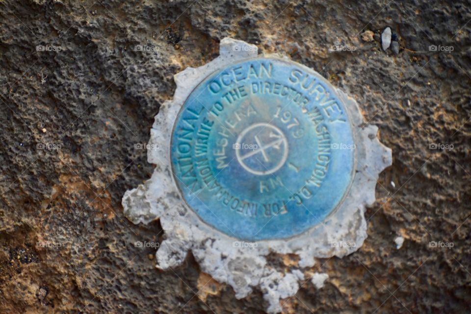 Ocean survey marker