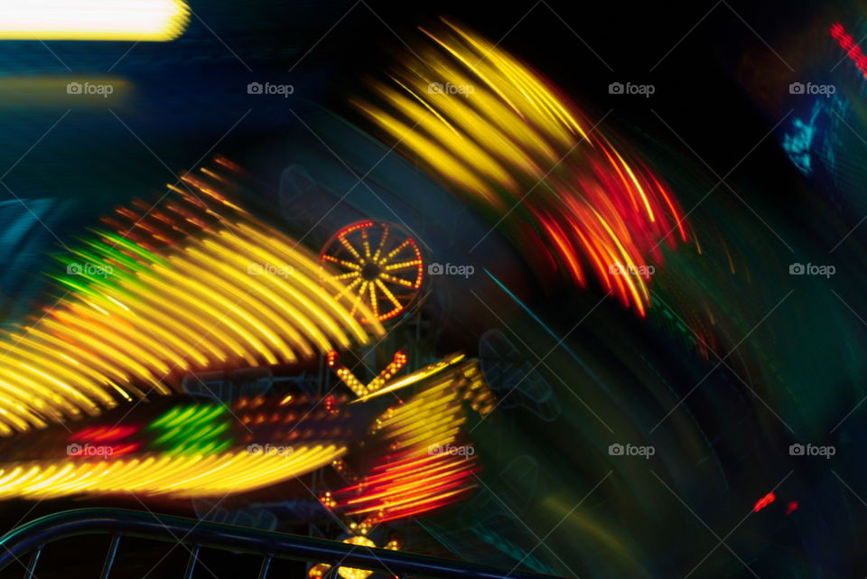 long exposure carnival night festival light motion