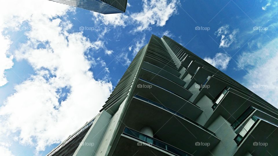 straight up. was taken at the base of a condo I had on south beach for the weekend.