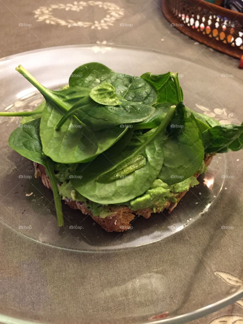 Spinach and avo toast