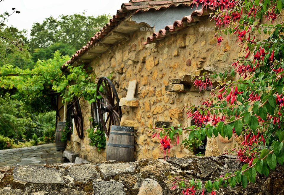 Old Cantabrian house in Santillana del Mar, Spain.