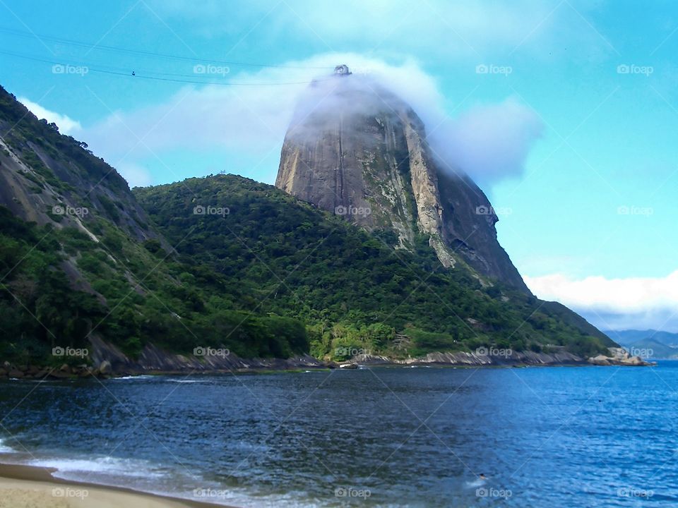 Clouds atop Sugarloaf Mountain