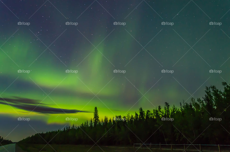 Northern lights in the Northwest Territories 