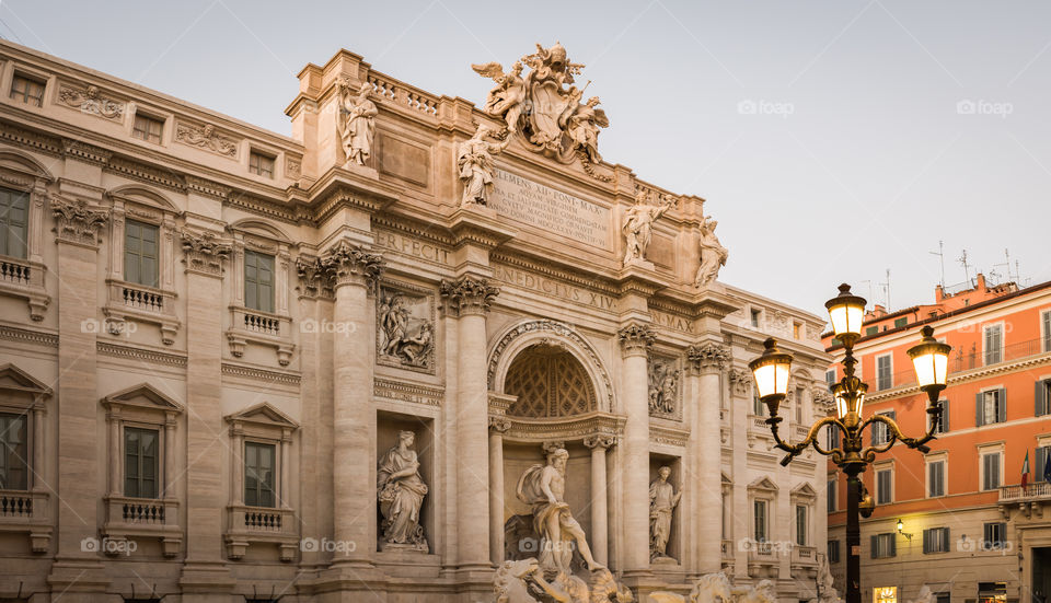 The fountain of Trevi in Rome 
