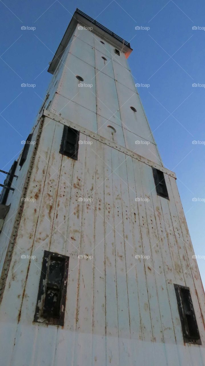 Frankfort Pier Lighthouse before sunset