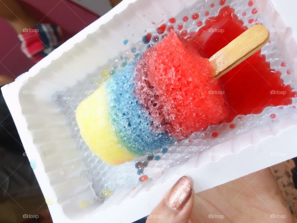 Hot Summer Treat color ice cream