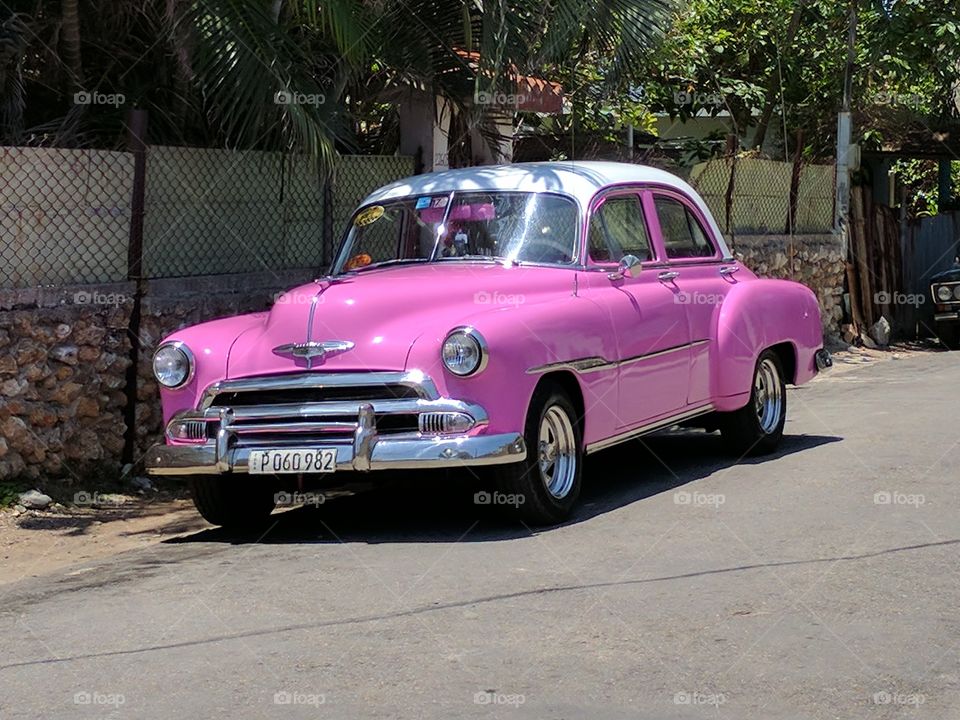 American Car in Cuba