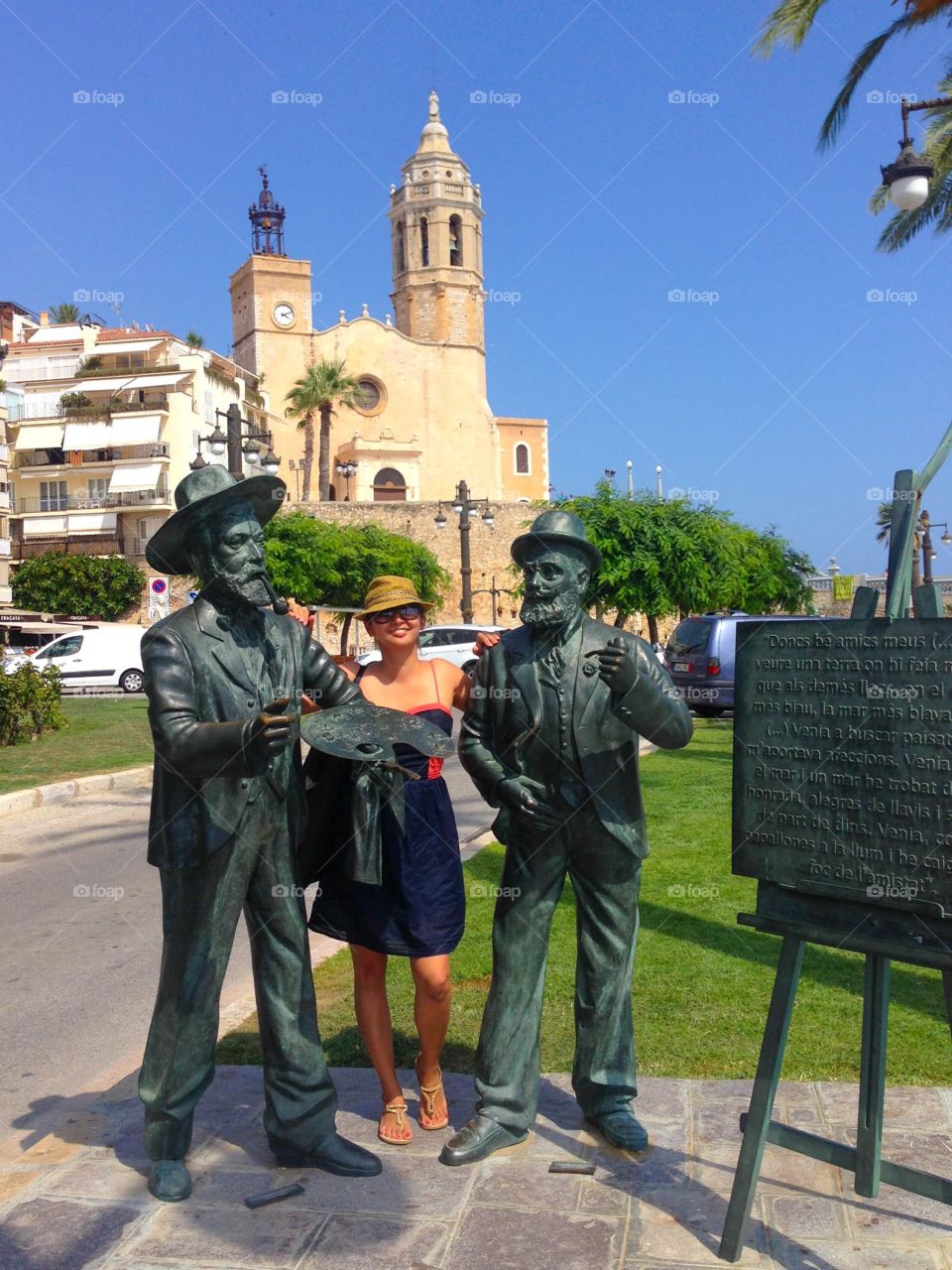 a tourist in Sitges, Spain 