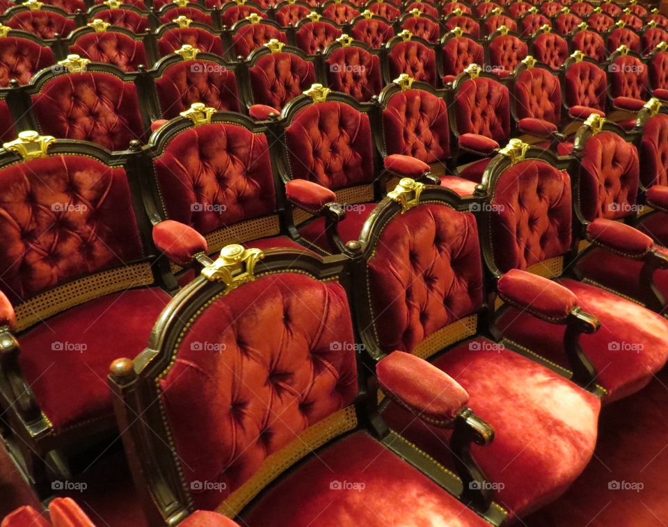 Seats at the Paris Opera House, Palas Garnier