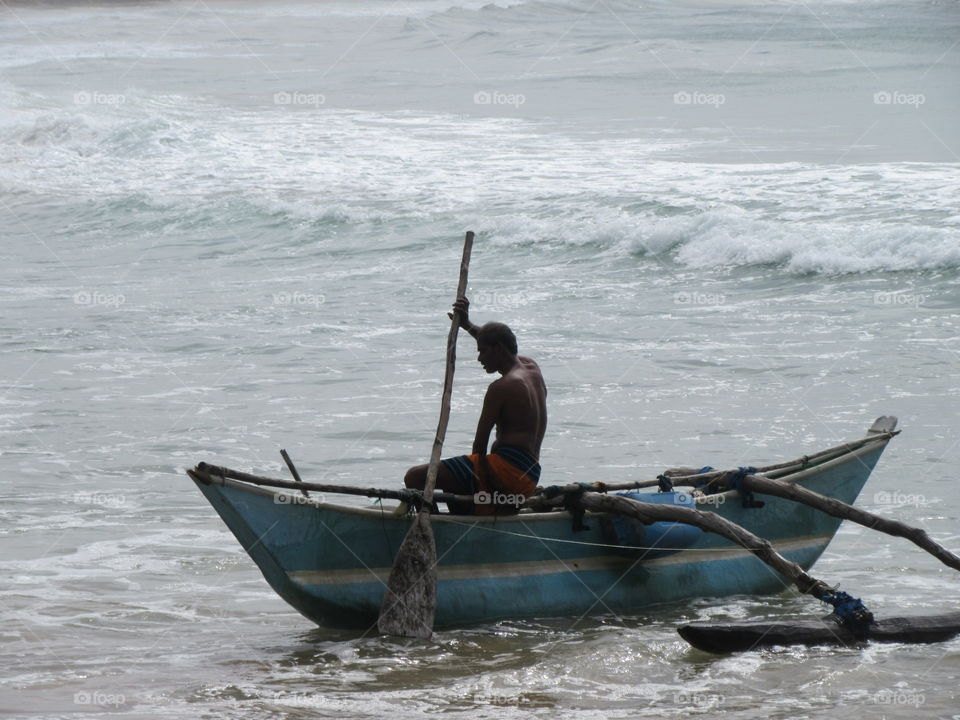 Fisherman on a break