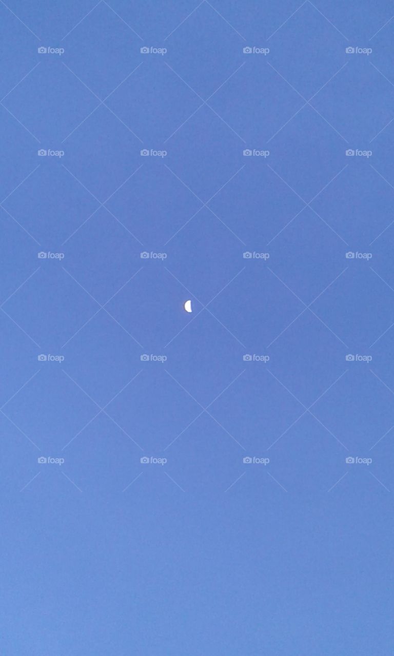 Blue sky moon