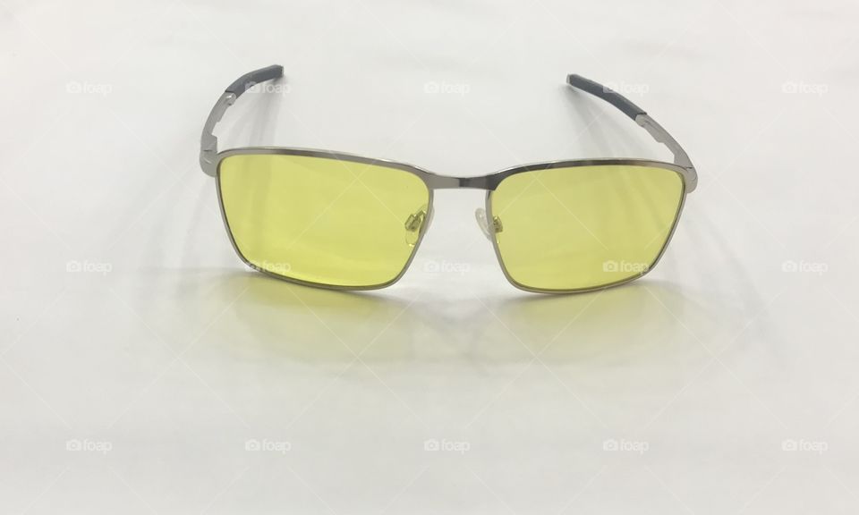 night vision sports sunglasses silver metallic white background 