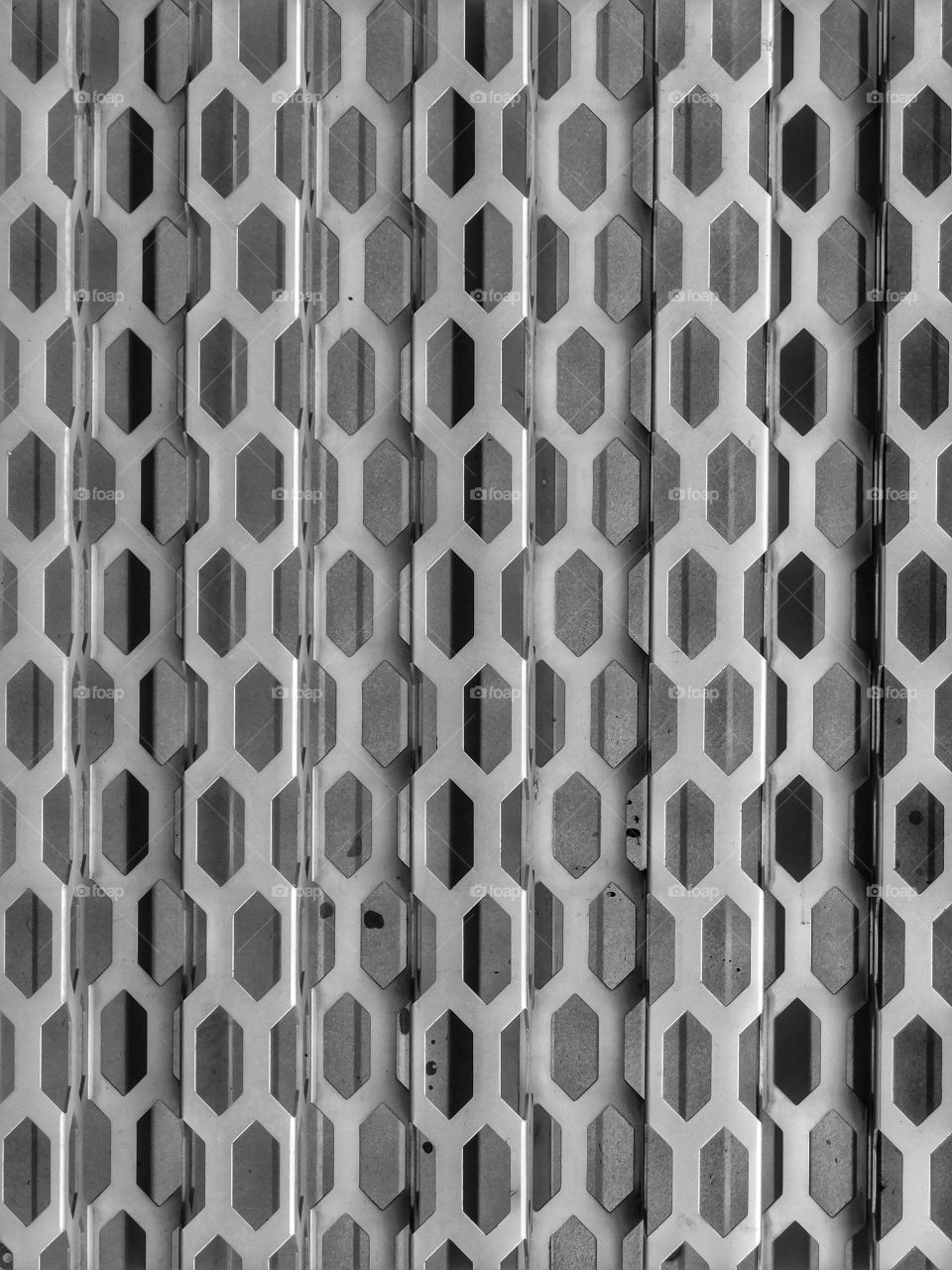 Hexagonal Texture Or Pattern Or Background In Black And White Colour.