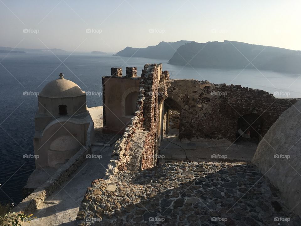 Santorini greece Fort
