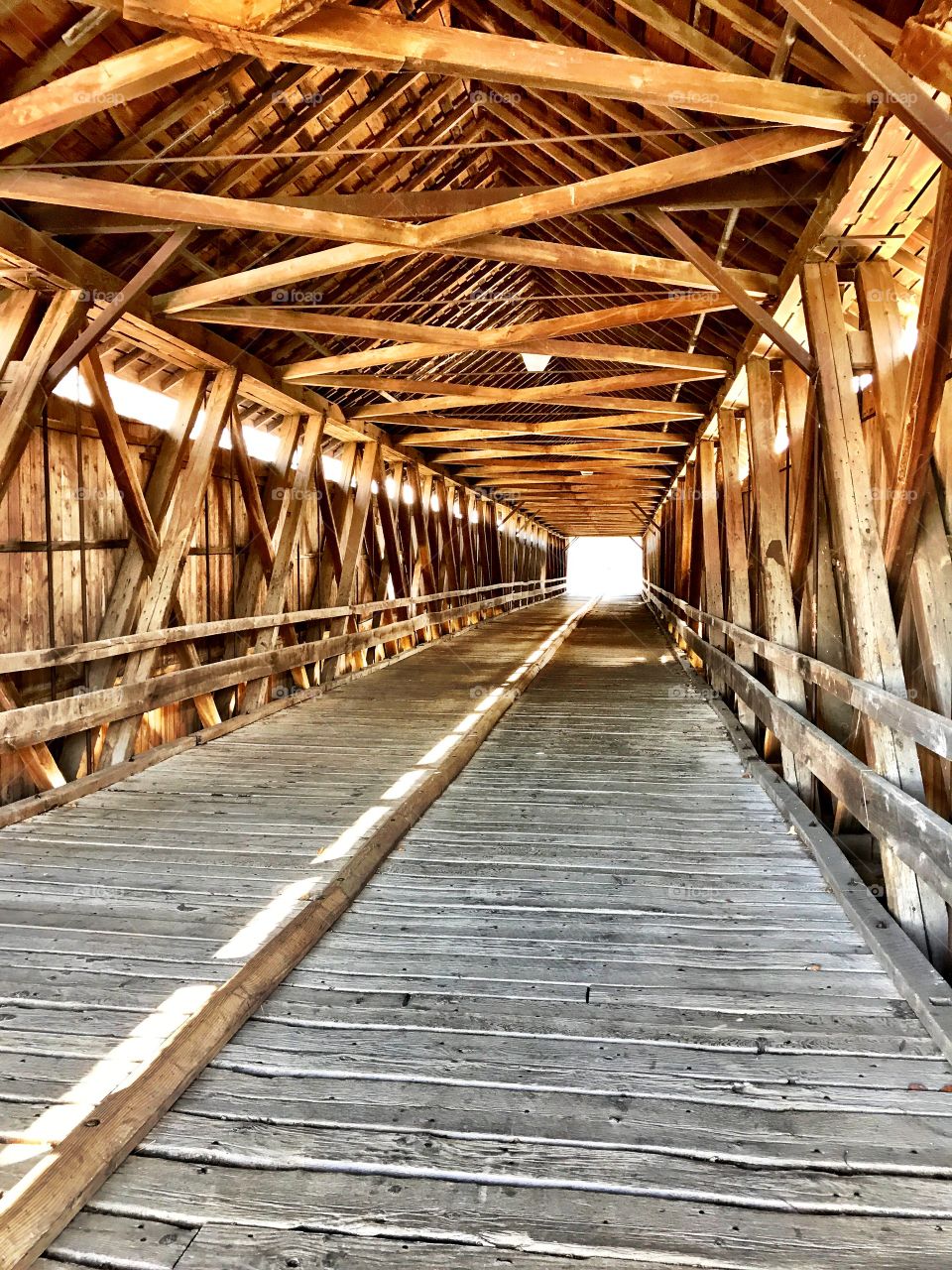 Beautiful potters covered bridge in Indiana. 