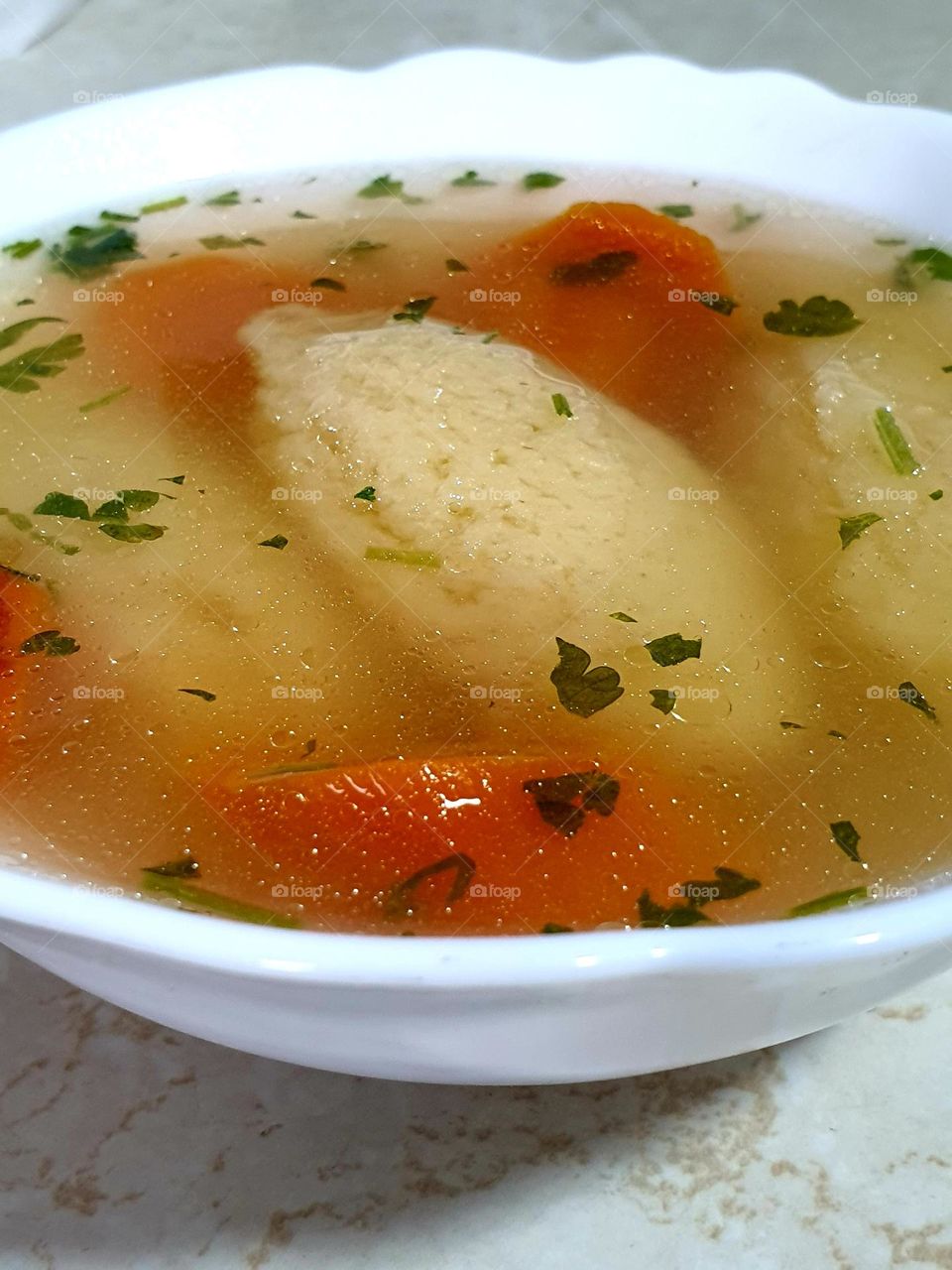 dumplings vegetable soup