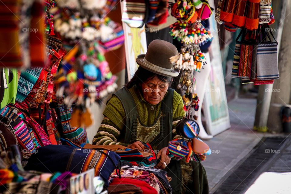 Artisan market, Bolivia