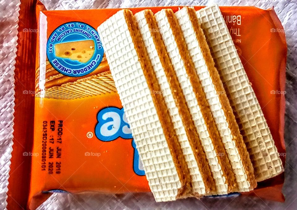 I love this Cheddar Cheese Wafer it's only ₱9.25 here in the Philippines.
