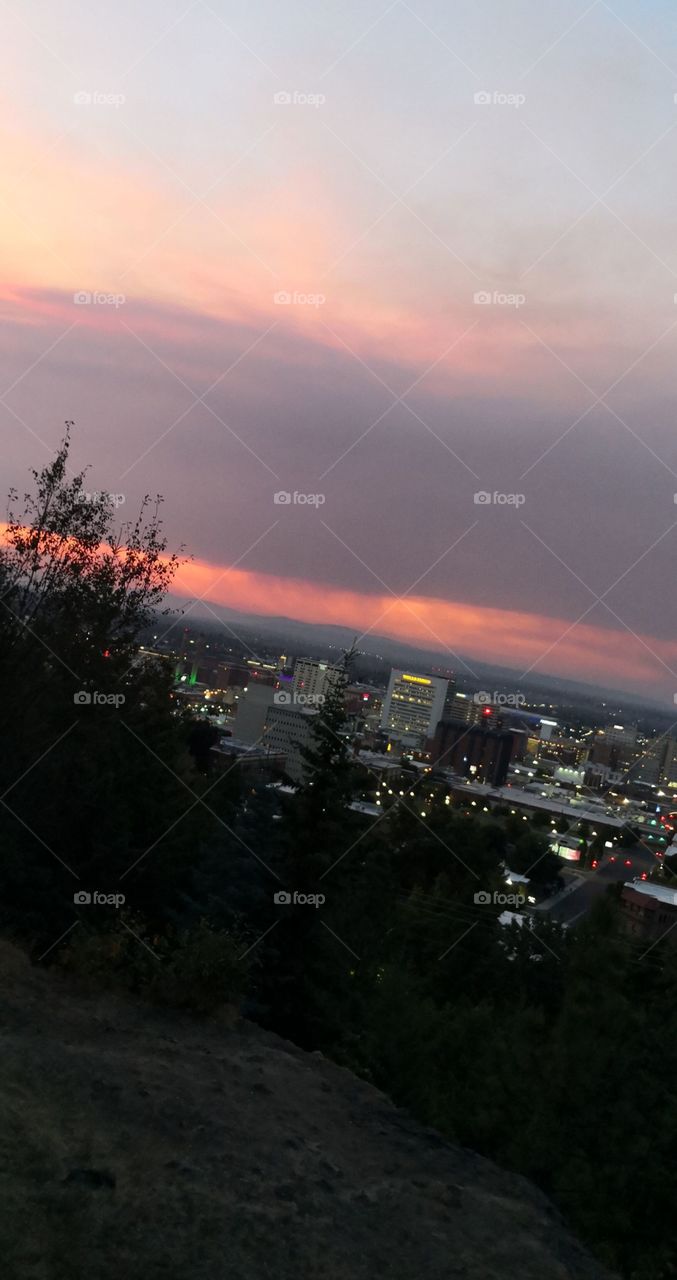 Spokane, WA sunset