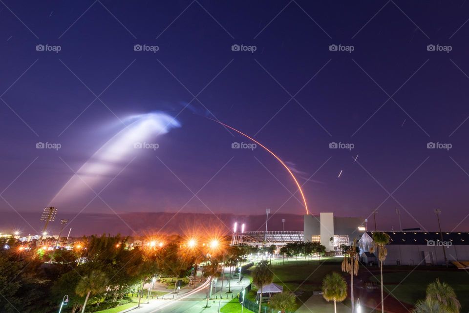 SpaceX Starlink Launch Seen From UCF