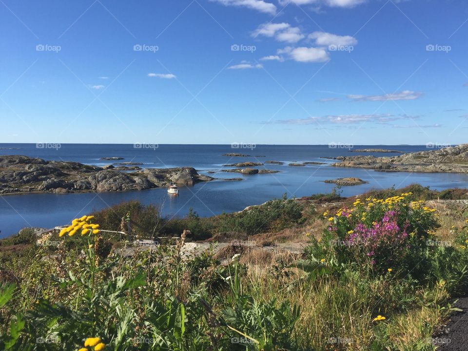 Beautiful view of seascape at day