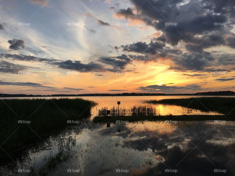 Exploring Tallinn sunset